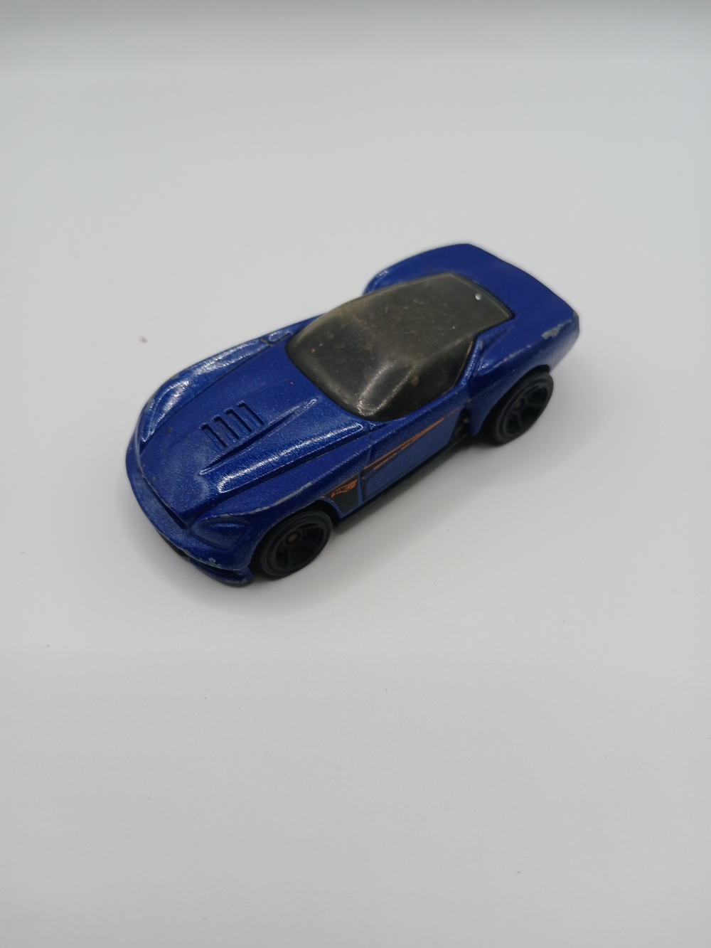 Hot Wheels 2016 Pony-Up Night Burnerz Metal-flake Blue Orange-Loose